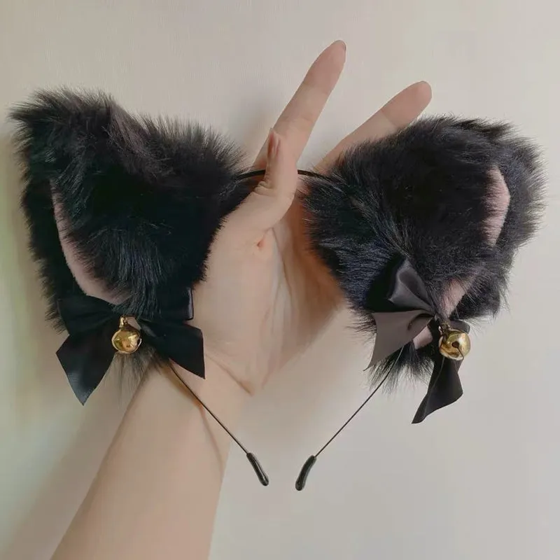 Plush Cute Cat  Ears Headband