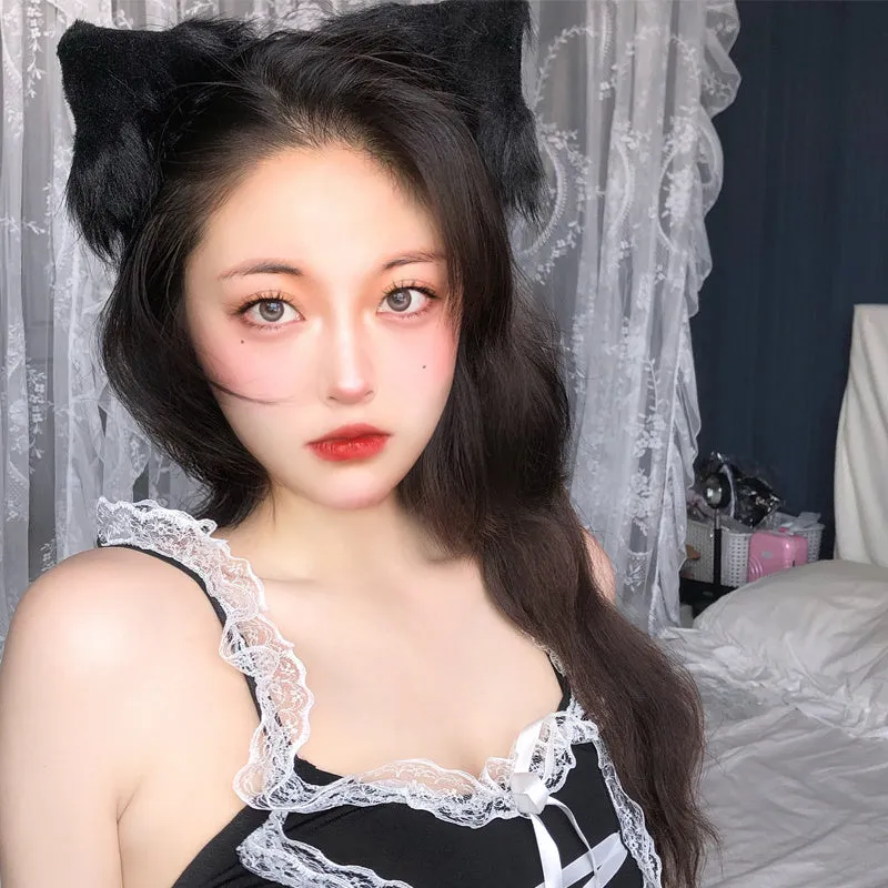 Plush Cute Cat  Ears Headband