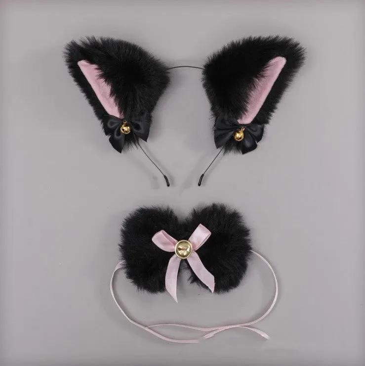 Plush Cute Cat  Ears Headband