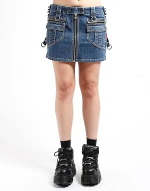 POWER SKIRT DENIM