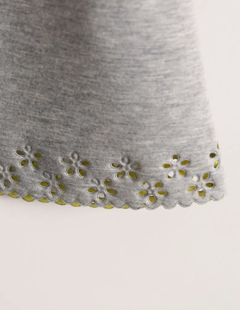 Punched Heart Tunic Grey