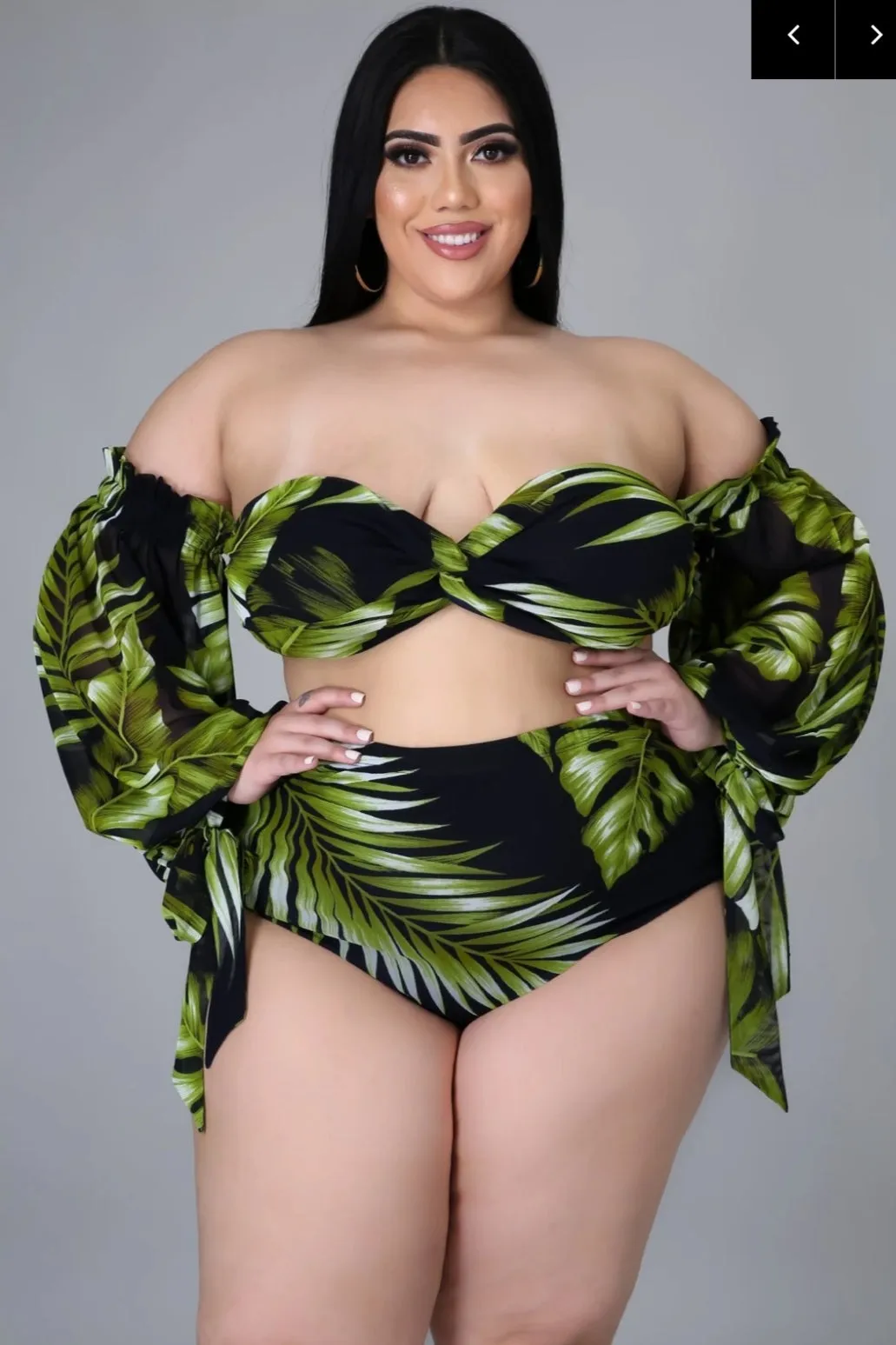 "Tropical Escape" 3-Piece Set (Reg& Plus Size)