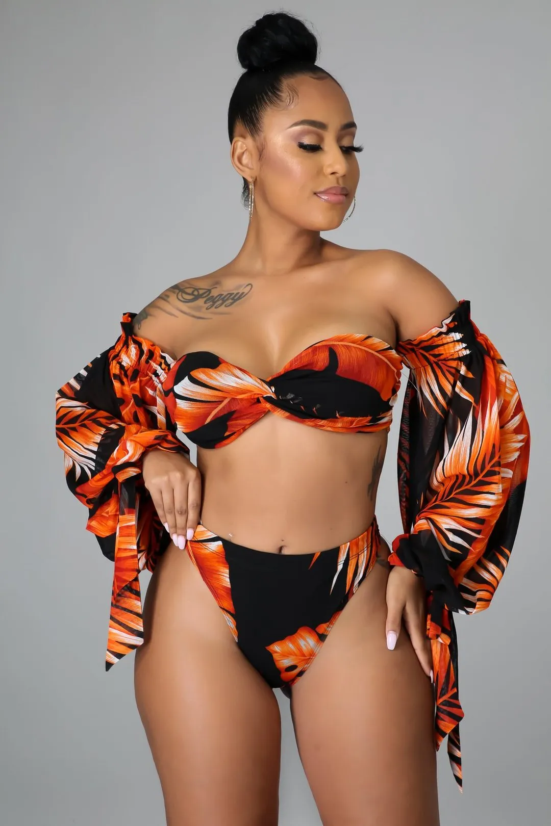 "Tropical Escape" 3-Piece Set (Reg& Plus Size)