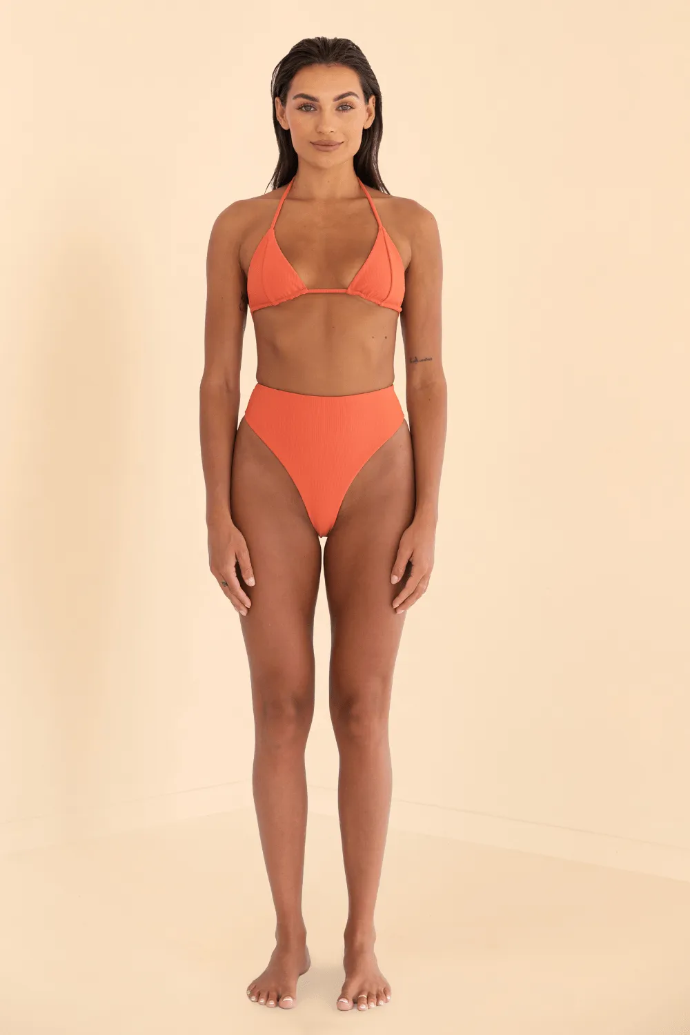 Radiance High Waisted Bottom - Papaya