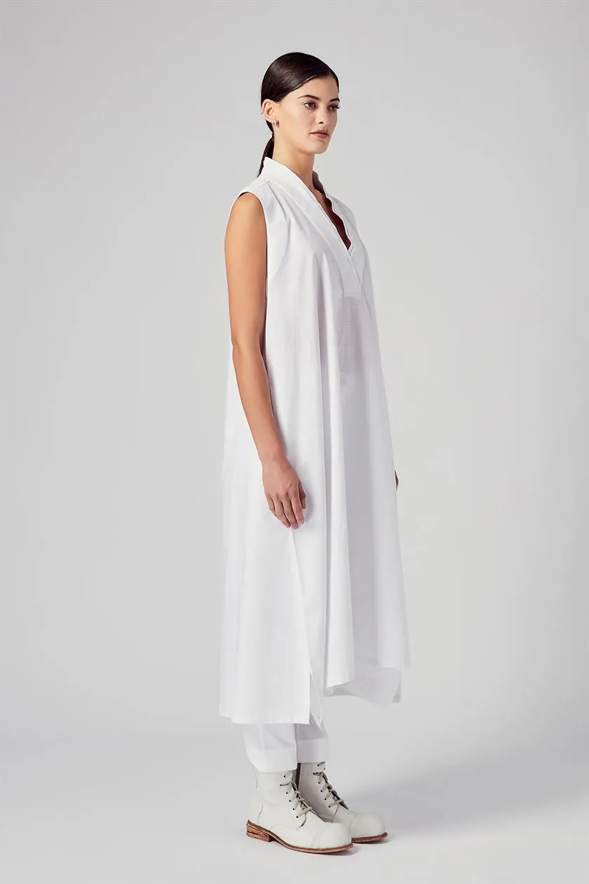 Rajesh Pratap Singh   I   Kosa V-neck tunic dress   White  8TH-2  Women classic collection
