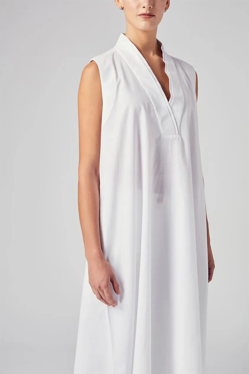 Rajesh Pratap Singh   I   Kosa V-neck tunic dress   White  8TH-2  Women classic collection