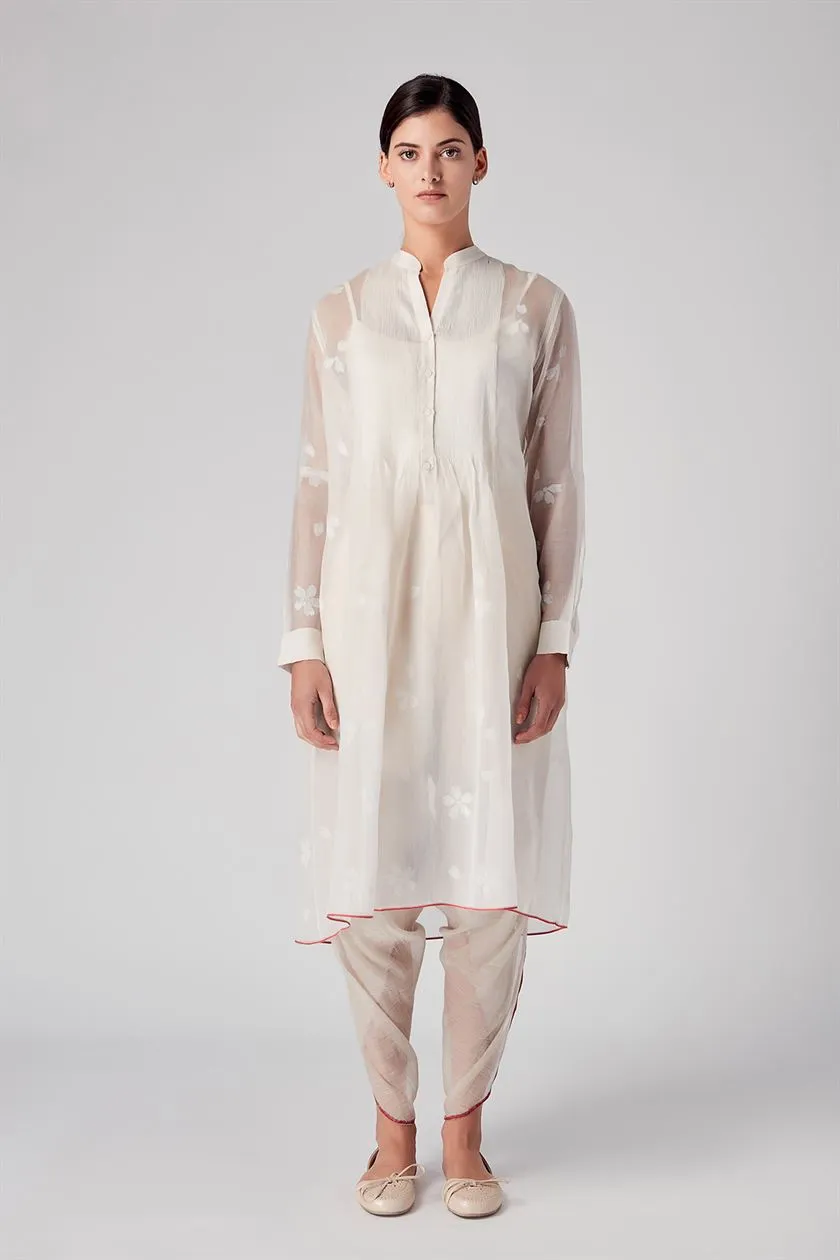 Rajesh Pratap Singh   I   Unai pintuck tunic  White  8WJ-71 W  Women classic collection