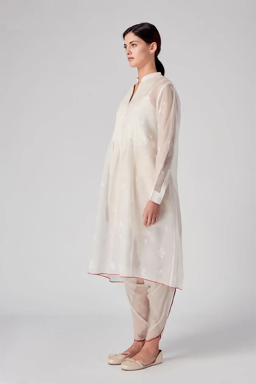 Rajesh Pratap Singh   I   Unai pintuck tunic  White  8WJ-71 W  Women classic collection