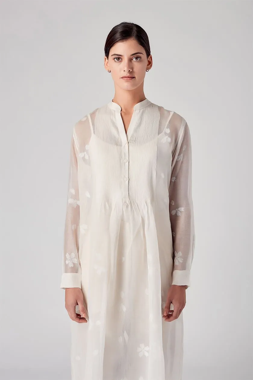 Rajesh Pratap Singh   I   Unai pintuck tunic  White  8WJ-71 W  Women classic collection