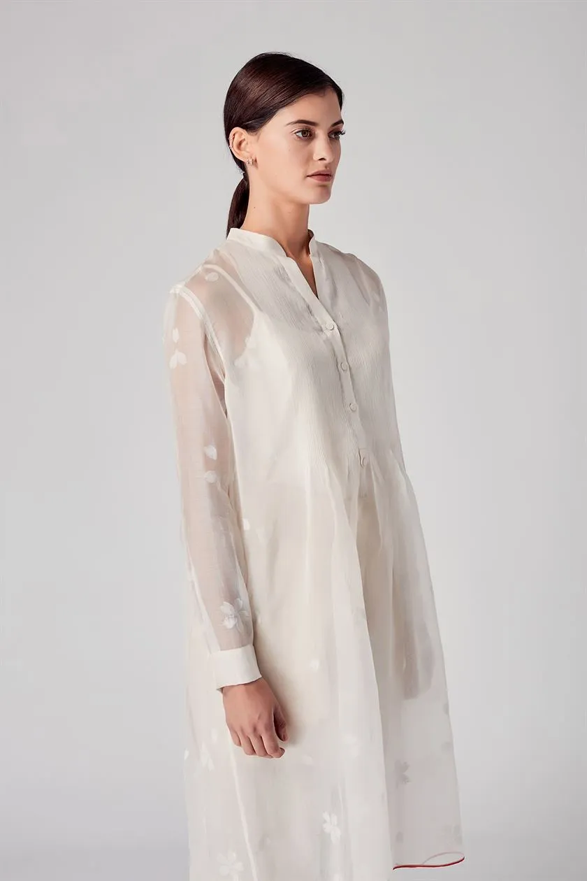 Rajesh Pratap Singh   I   Unai pintuck tunic  White  8WJ-71 W  Women classic collection