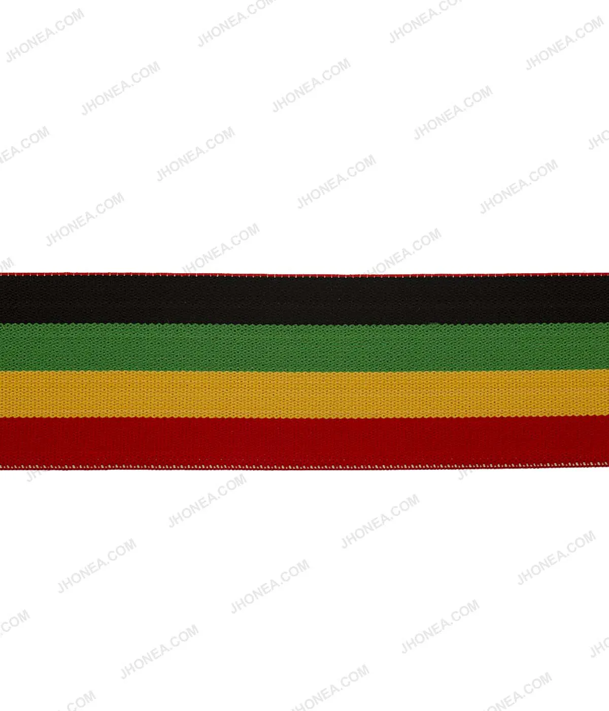 Rasta Multicolor 5cm (2inch) Striped Woven Elastic