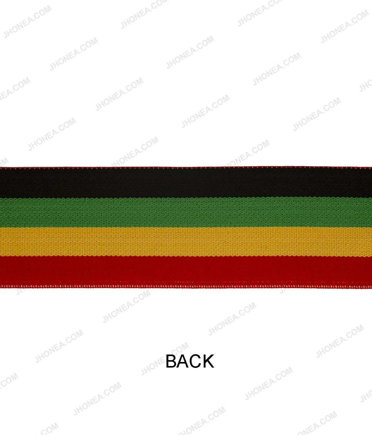 Rasta Multicolor 5cm (2inch) Striped Woven Elastic