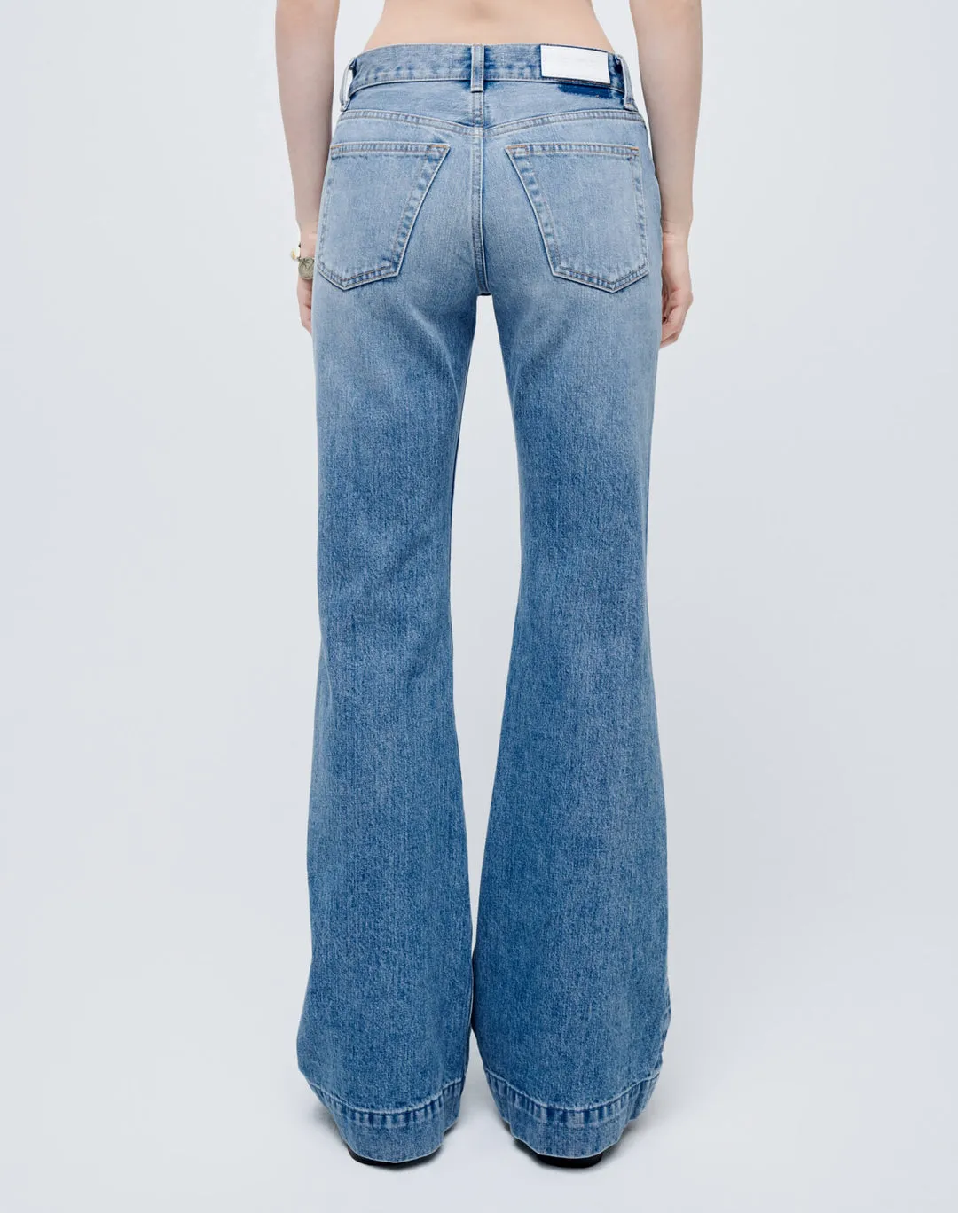 Re/Done - Women - Lake Blue 70s Low Rise Bell Bottom