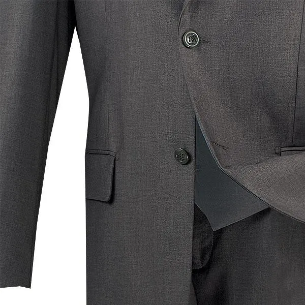 Regular Fit 3 Piece Suit 2 Button (Heather Gray) V2TR
