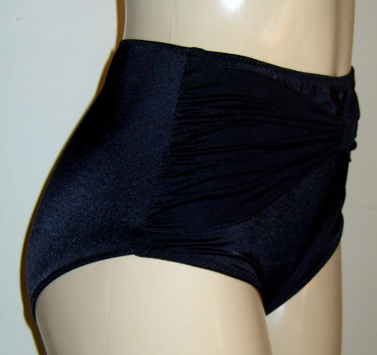 Retro Pin Up Bikini Bottoms With High Waist