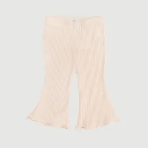 Ribbed Bell Bottoms - Oatmeal