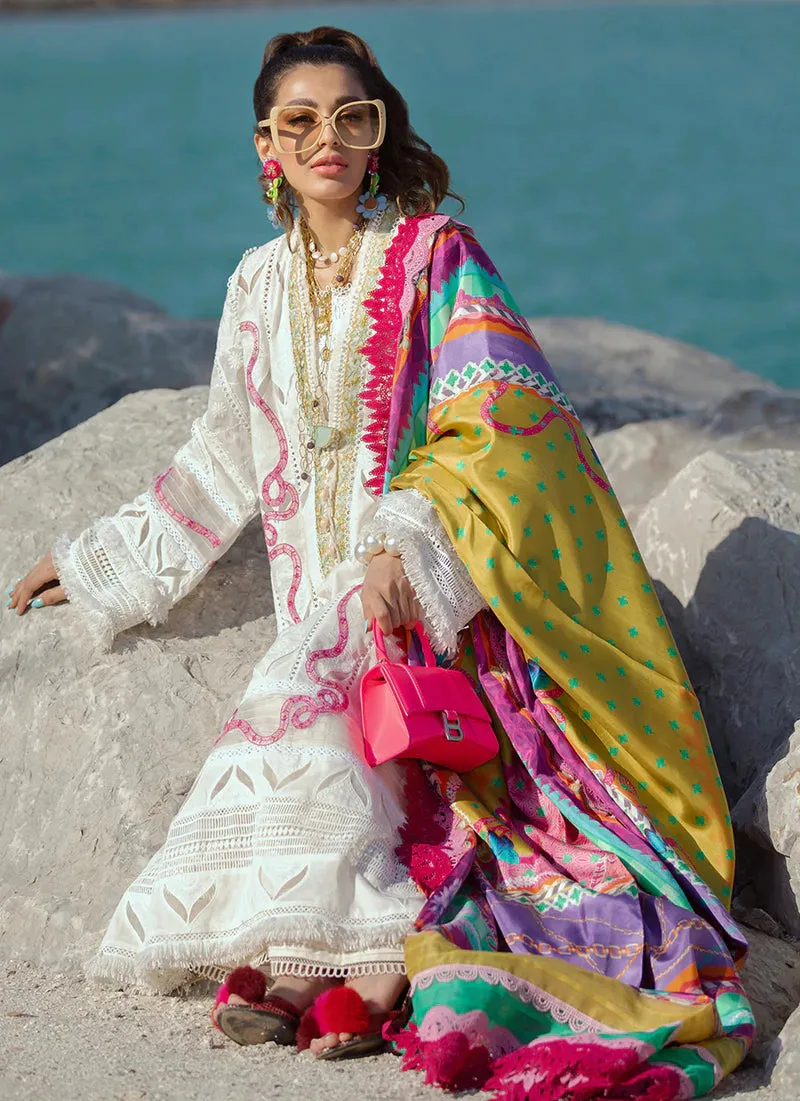 Rio Ivory | Farah Talib Aziz ILO ILO Luxury Lawn Collection 2022 | Unstitched Embroidered Lawn Suits