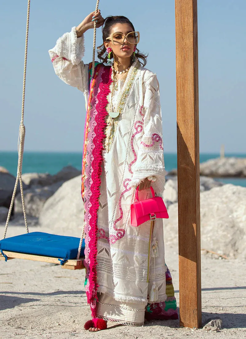 Rio Ivory | Farah Talib Aziz ILO ILO Luxury Lawn Collection 2022 | Unstitched Embroidered Lawn Suits