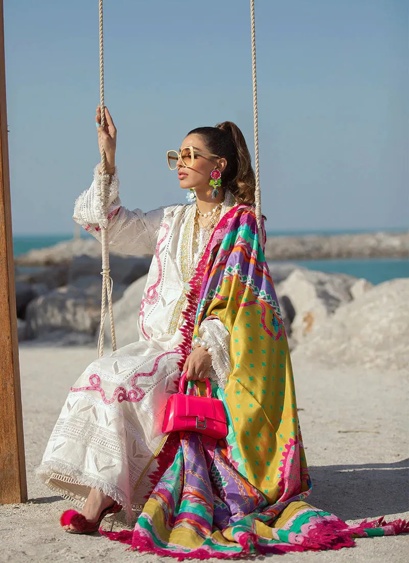 Rio Ivory | Farah Talib Aziz ILO ILO Luxury Lawn Collection 2022 | Unstitched Embroidered Lawn Suits
