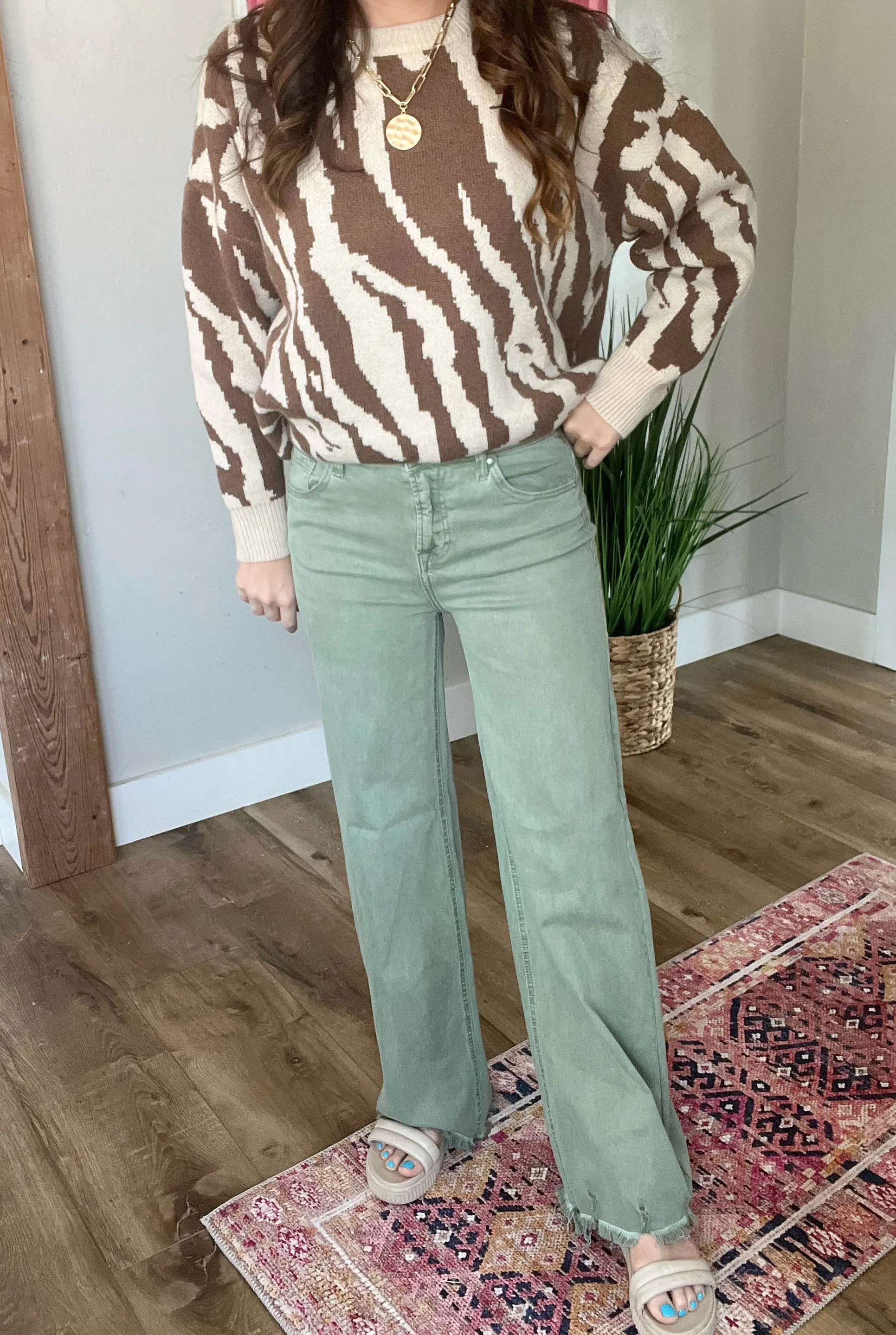 Risen High Rise Wide Pants