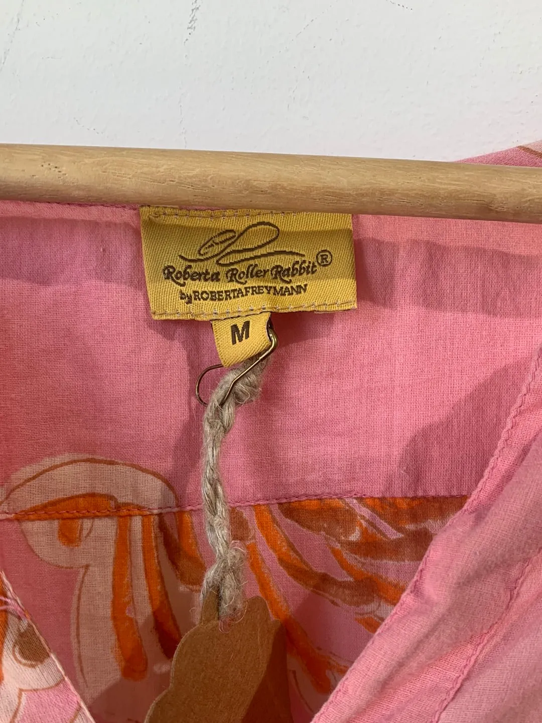 Roberta Roller Rabbit Pink Tunic With Orange Flowers
