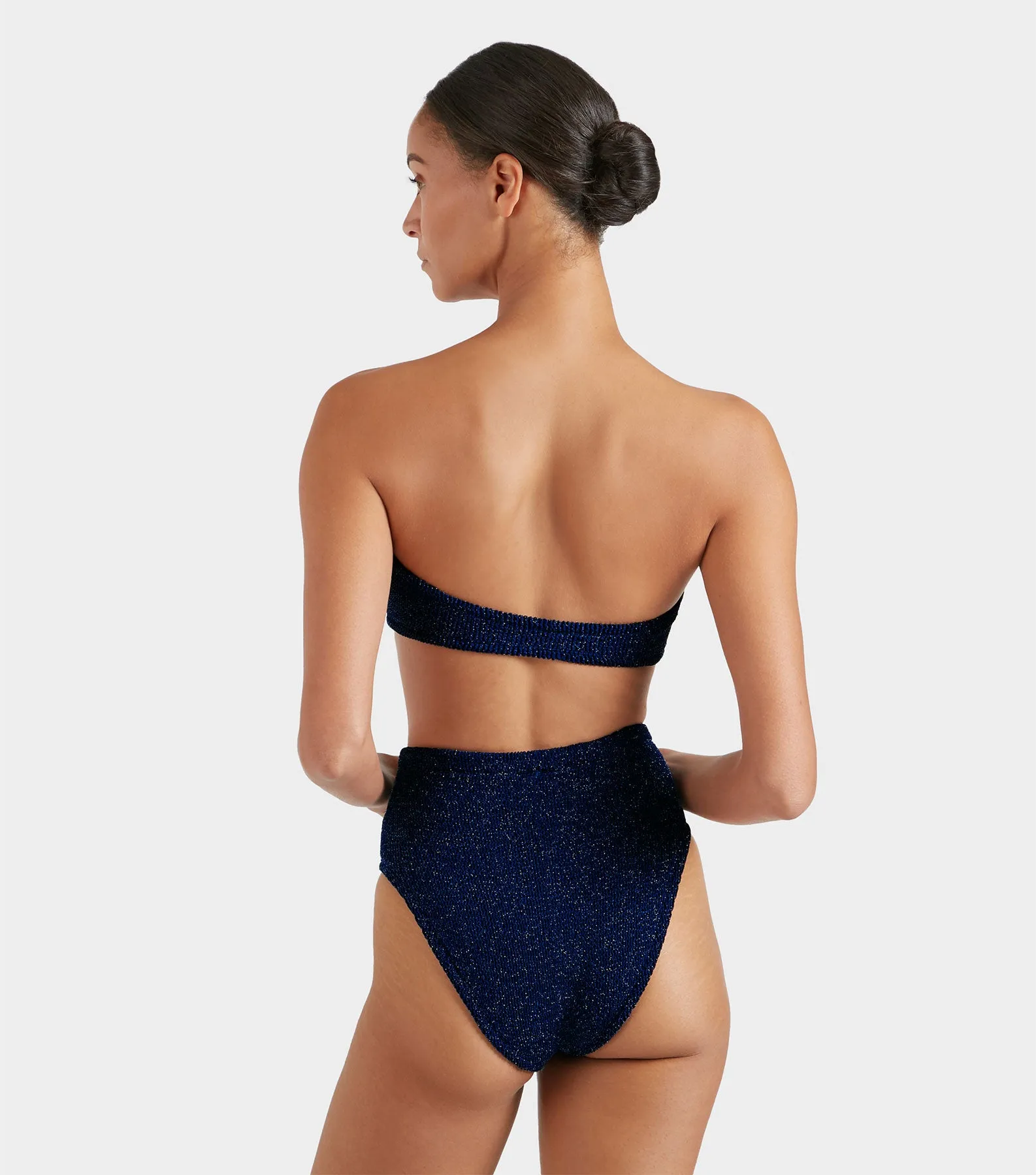 Ruby Bikini Lurex - Navy/Silver