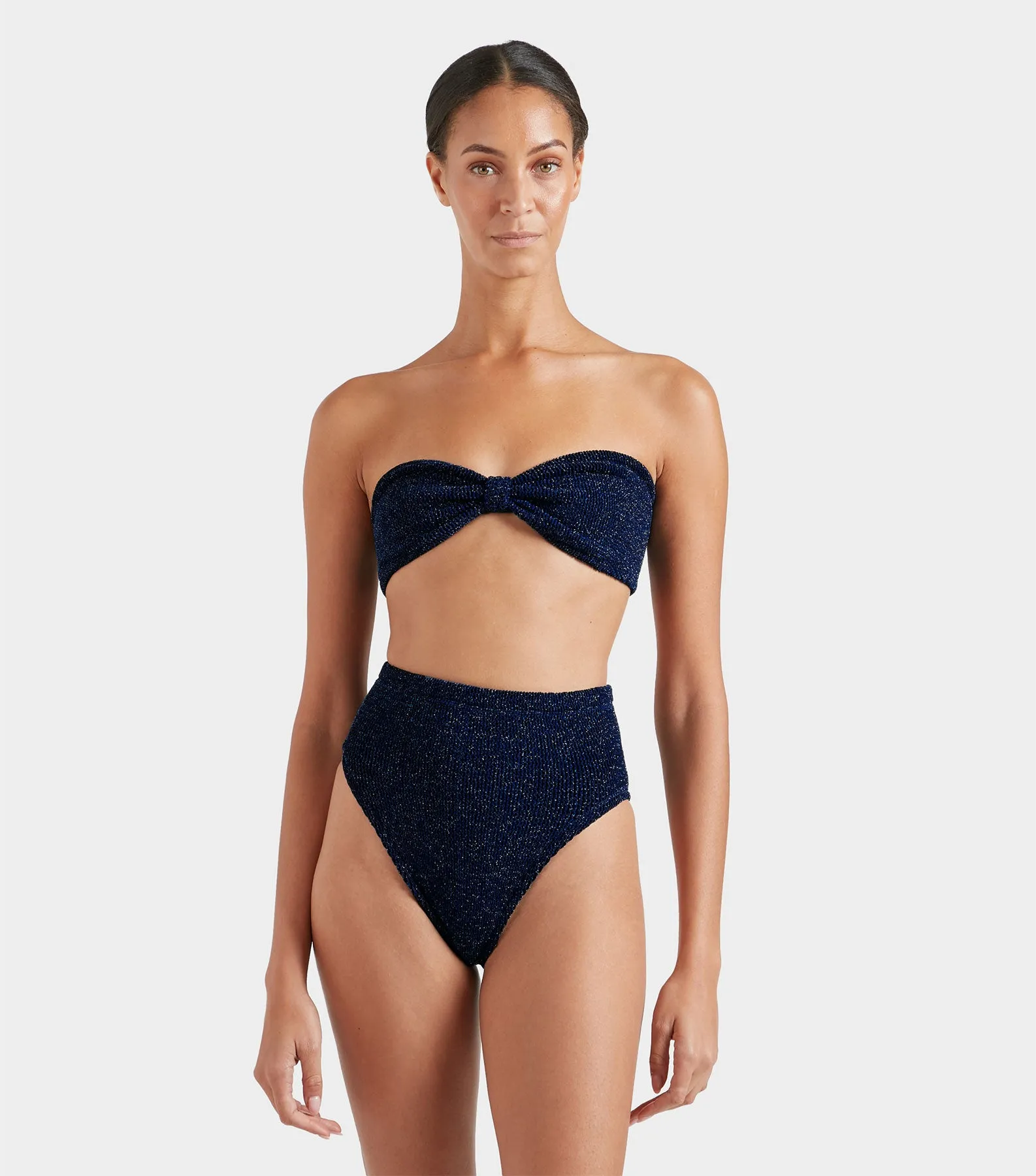 Ruby Bikini Lurex - Navy/Silver