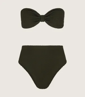 Ruby Bikini - Metallic Khaki