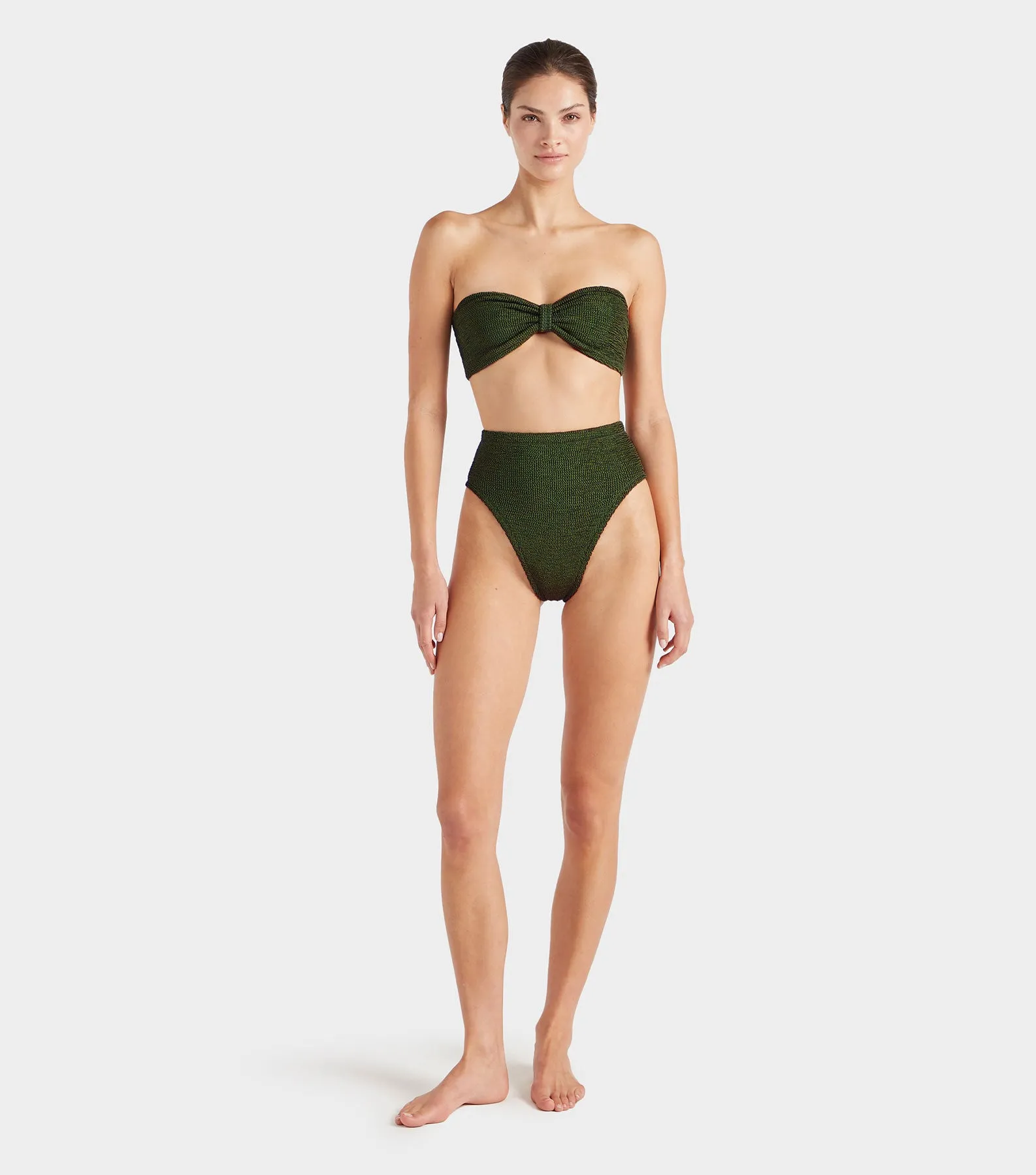 Ruby Bikini - Metallic Khaki