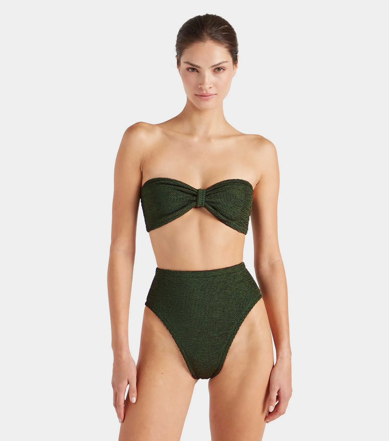 Ruby Bikini - Metallic Khaki