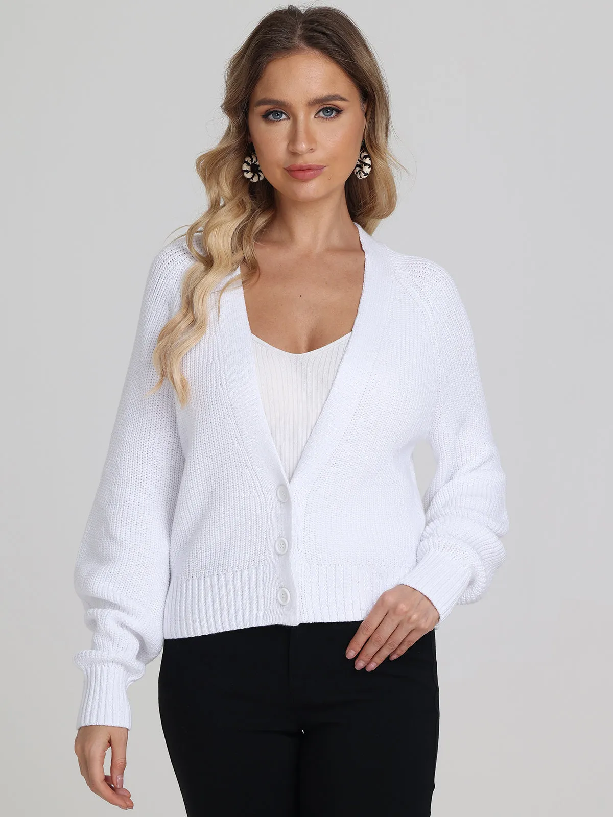 Rumi: Shaker Stitch Cotton Cardigan