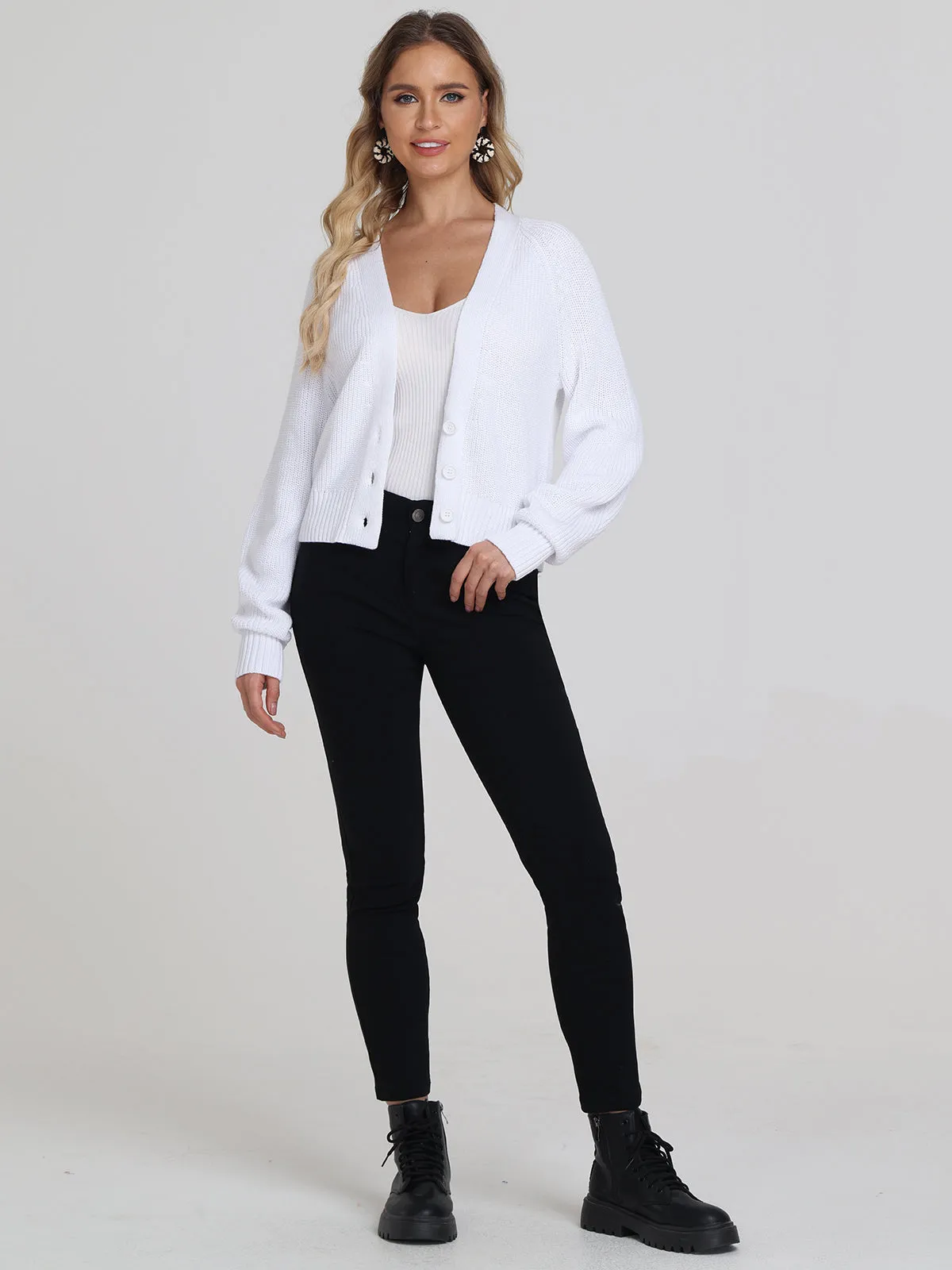 Rumi: Shaker Stitch Cotton Cardigan
