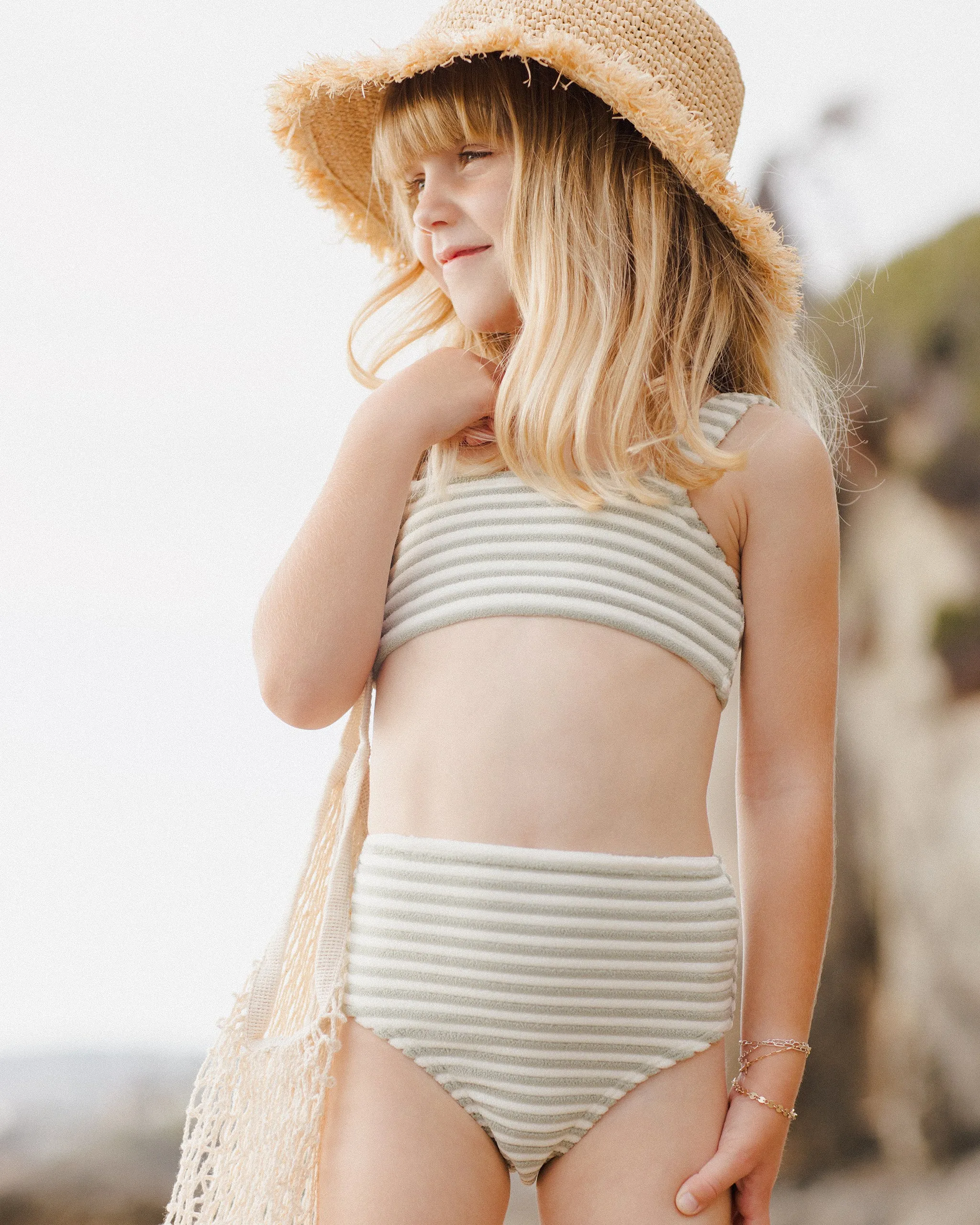 RYLEE   CRU Brently Bikini || Sage Stripe