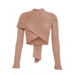 Salmon | Wrap Cardigan