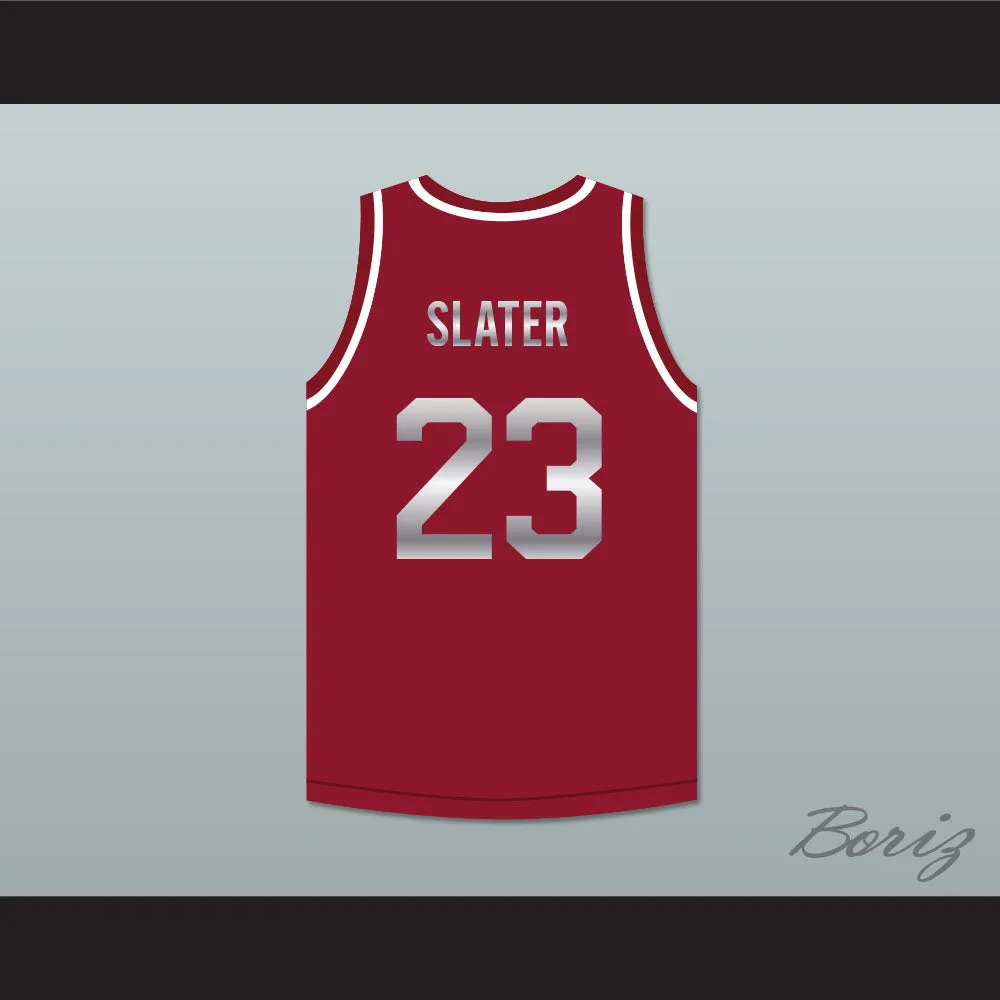 Saved By The Bell AC Slater 23 Bayside Tigers Basketball Jersey Maroon
