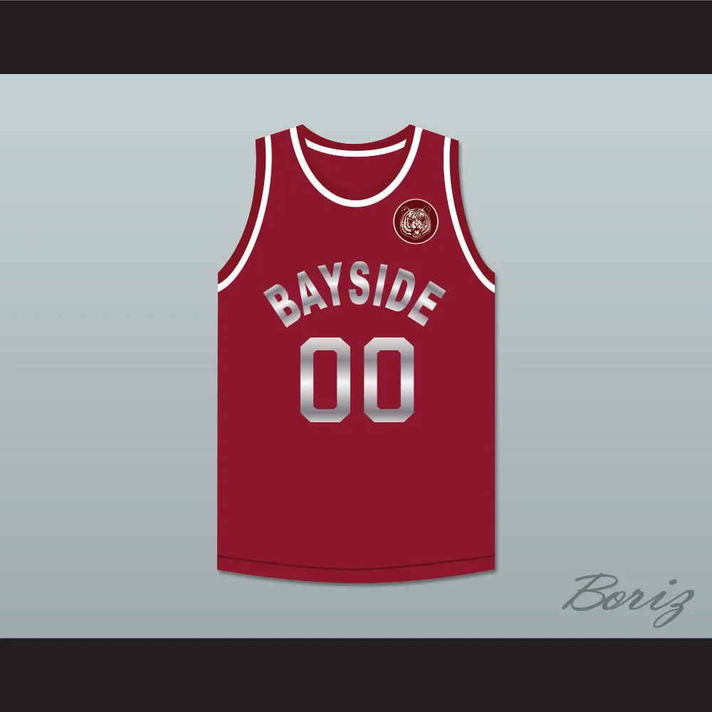 Saved By The Bell Screech 00 Bayside Tigers Maroon Basketball Jersey Includes Tiger Patch