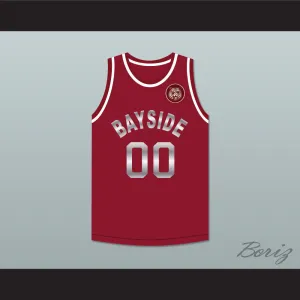 Saved By The Bell Screech 00 Bayside Tigers Maroon Basketball Jersey Includes Tiger Patch