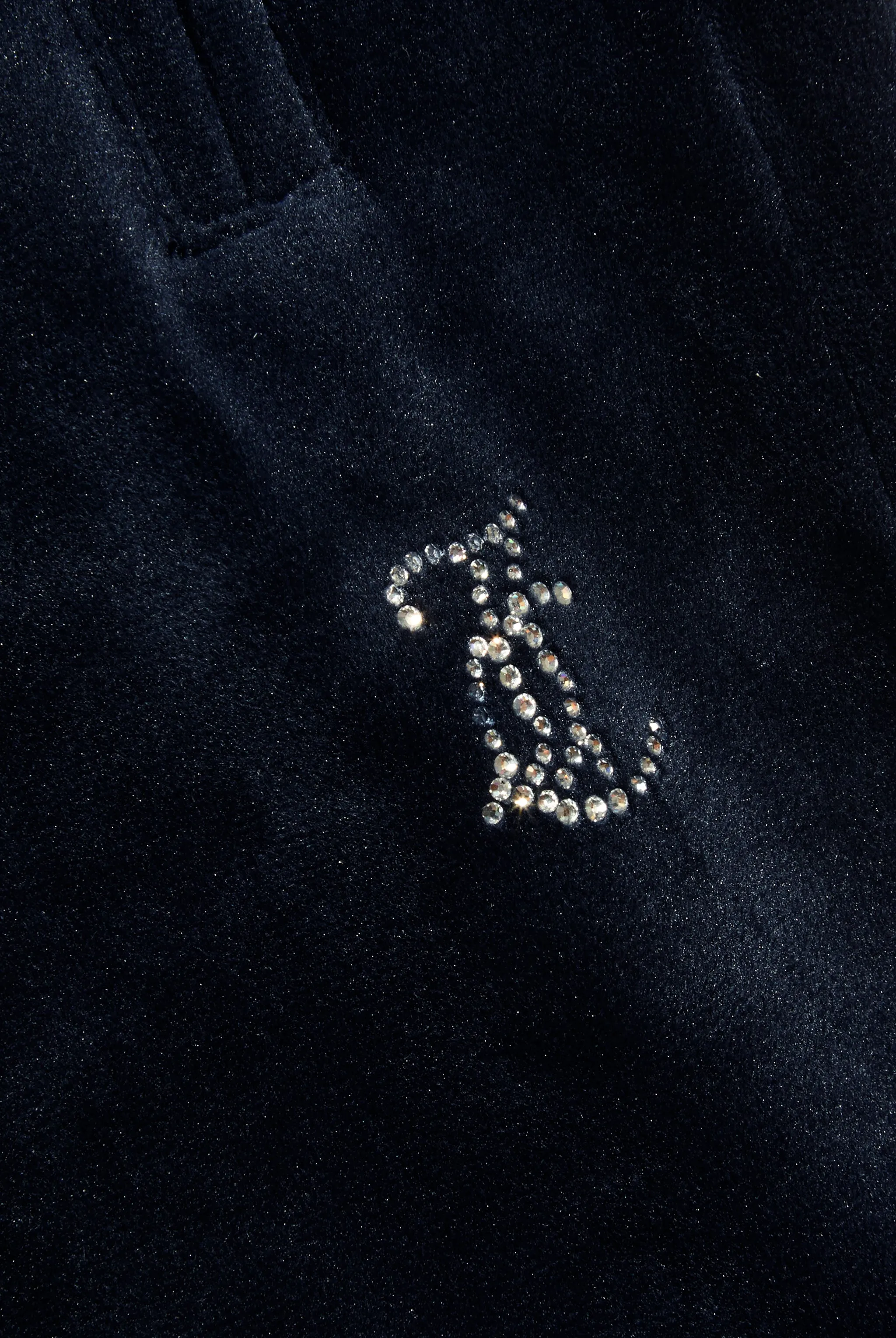 'SCORPIO' NIGHT SKY VELOUR DIAMANTÉ TRACKSUIT BOTTOM