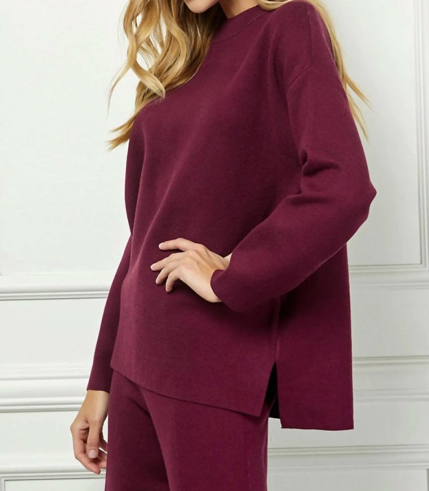 See And Be Seen - Mock Neck Sweater Top