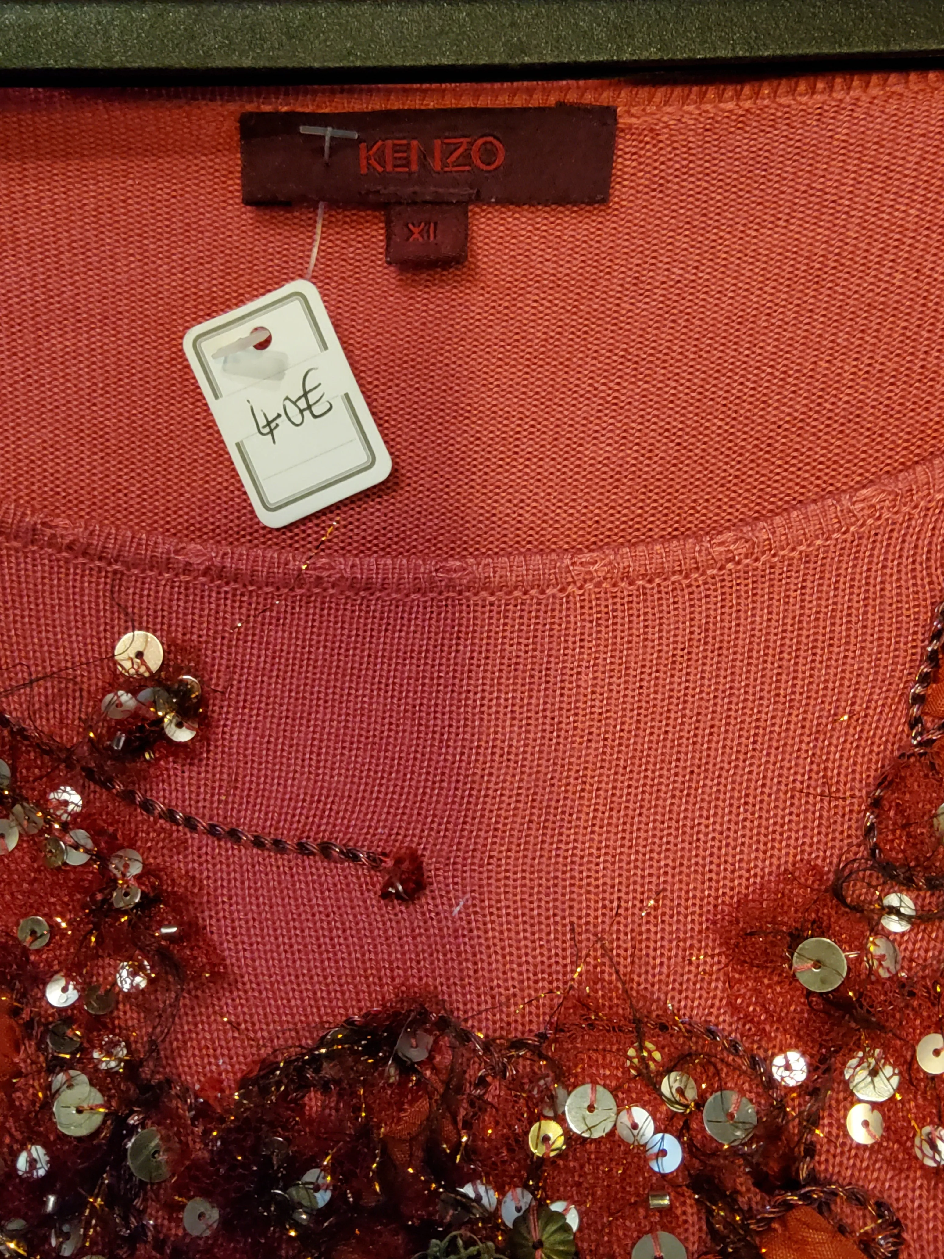 Sequin embroidered top
