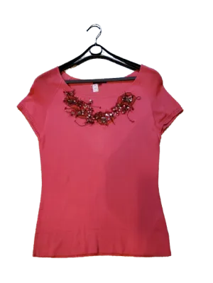 Sequin embroidered top