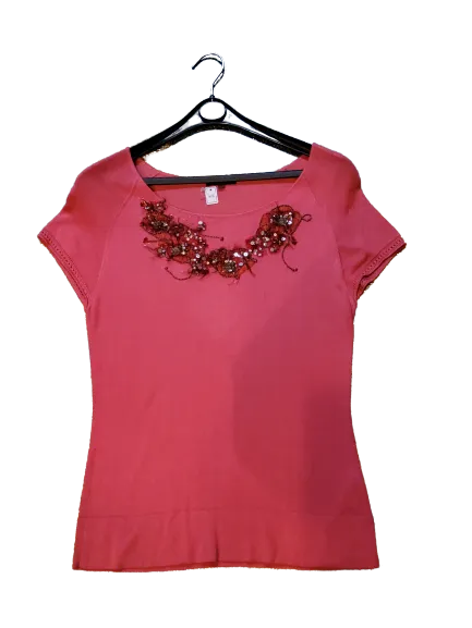 Sequin embroidered top