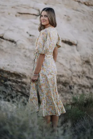 Seranie Wrap Midi Dress