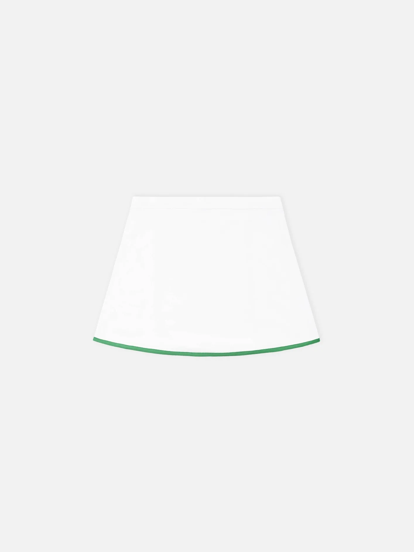 Serif Logo Embroidered Wrap Skirt - White/Verde