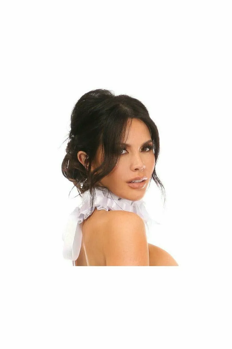 Sexy White Lace Costume Choker