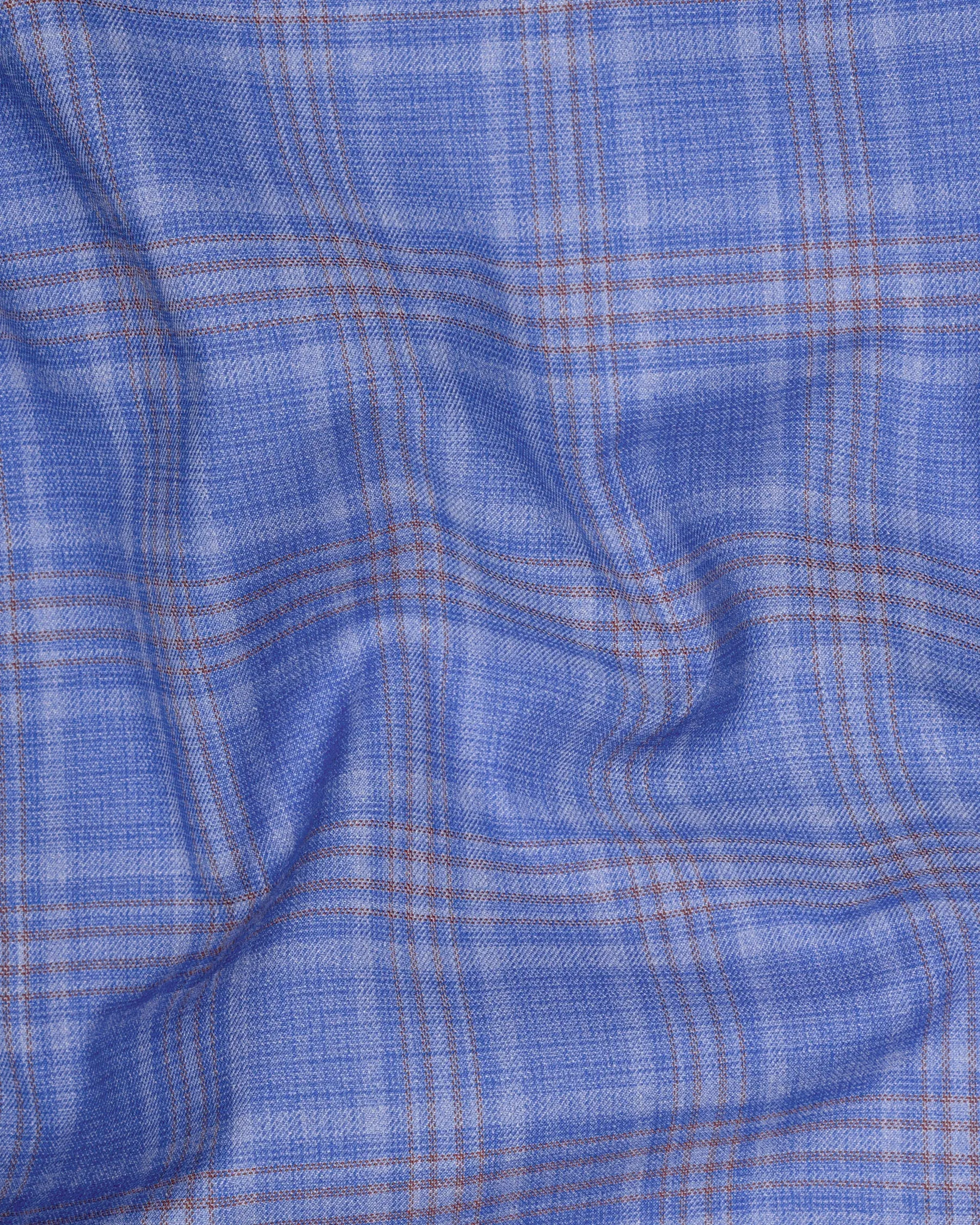 Ship Cove Super fine Blue Plaid Double Breasted Woolrich Blazer