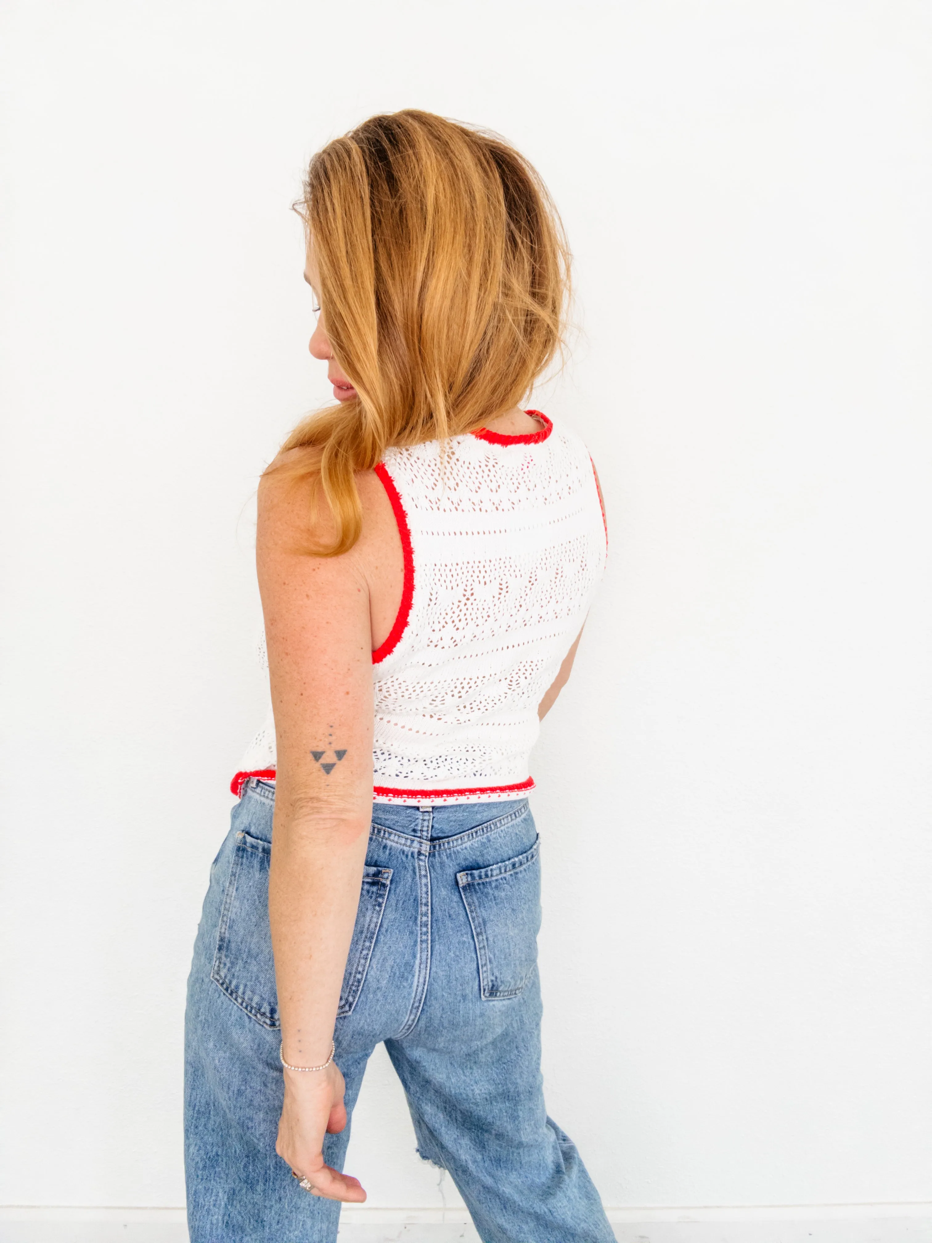 Siesta Crochet Tie Vest