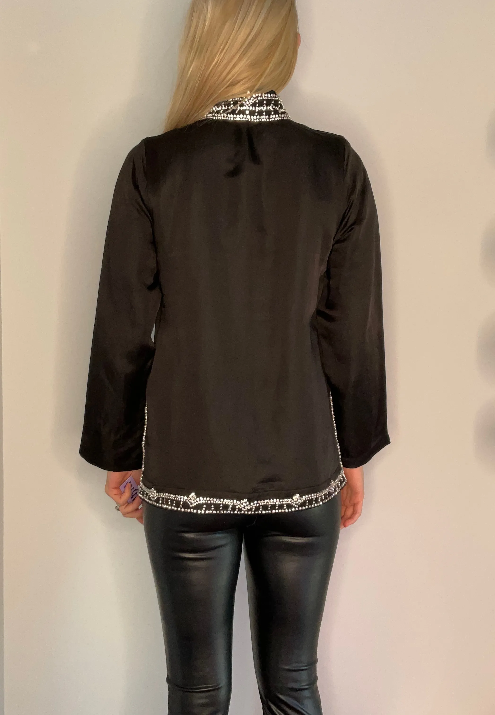 SILKY BEADED TUNIC TOPS