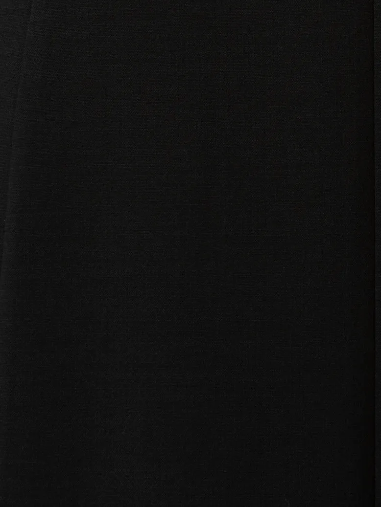 Sleeveless V-Neck Wool Double-Face Sheath Dress