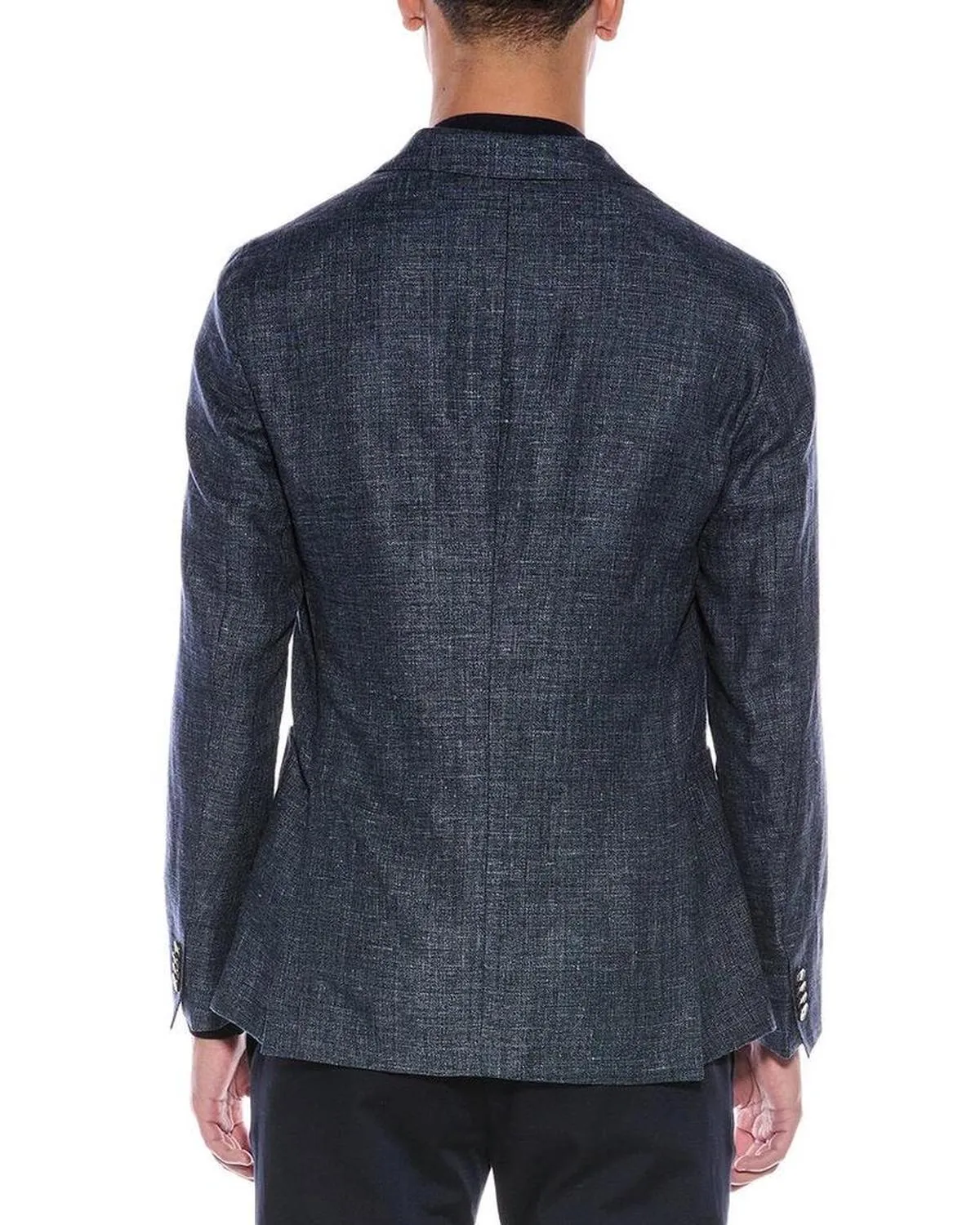Slim Fit Wool & Linen-Blend Blazer